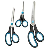 thumbnail of SIGMA Büroscheren-Set, 24.8 cm/20 cm/13.9 cm, Edelstahl/Polypropylen, blau/schwarz, 3-teilig