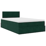 thumbnail of vidaXL Ottoman-Bett mit Matratze & LEDs Dunkelgrün 120x200 cm Samt