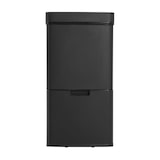 thumbnail of WELL HOME - Recycling-Abfalleimer 62L (37L+25L), 2 Fächer, automatisches Öffnen, Edelstahl Schwarz