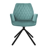 thumbnail of ML-Design – Esszimmerstühle 4er Set – Salbei Samt | mit Armlehnen, Drehfunktion, Metallbeine, gepolstert