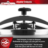 thumbnail of Magefesa Alustar Inducta - Olla Express Tradicional 40L, Aluminio Extra Grueso, Cierre Progresivo, Uso Profesional, Todo Tipo de Fuegos, Inducción