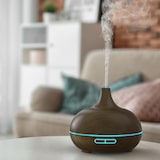 thumbnail of Arendo Luftbefeuchter, Aroma Diffuser in Holz Design mit LED, Diffusor, Timer Funktion, 7-Farben Wechsel, 300ml, Dunkelbraun
