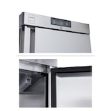 thumbnail of METRO Professional Congélateur GFR6400S, acier inoxydable, 59.5x64x188.5cm, 240 L, refroidissement par ventilateur statique, 480 W, serrure, argent