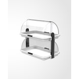 thumbnail of Biesse Buffet Vitrine doppelt mittel , plastik, weiß, 38x26x35.6