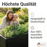 thumbnail of NYVI Hochbeet NYVIGreen XL 158x44x61cm 392 Liter - Kunststoff Kräuterbeet für Garten, Terrasse, Balkon - Wetterfest, UV-resistent, Rostfrei, Langlebig