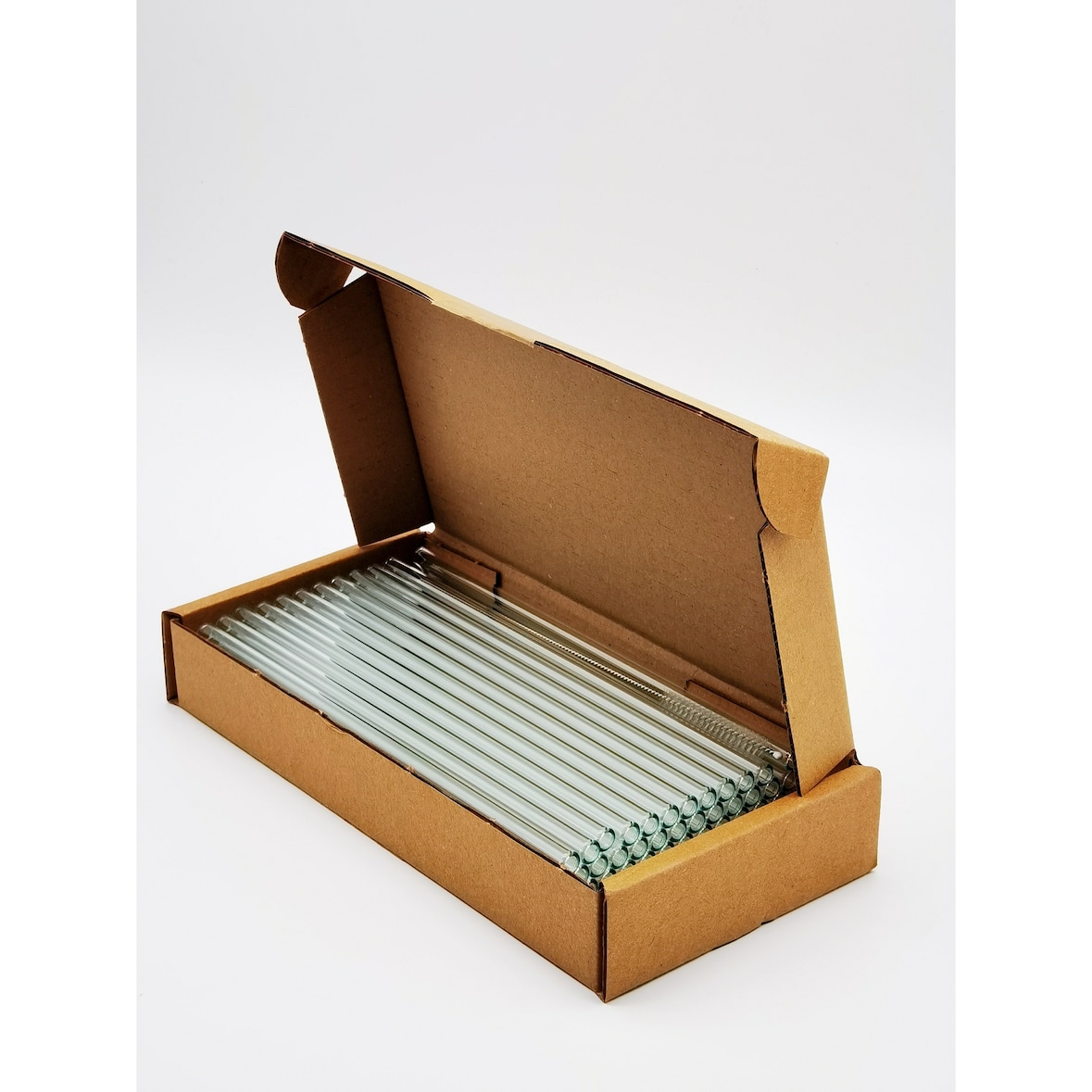 50x Glas Trinkhalme - 23cm - klar