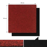 thumbnail of Teppichfliesen Moscow selbstliegend - 50 x 50 cm / Rot