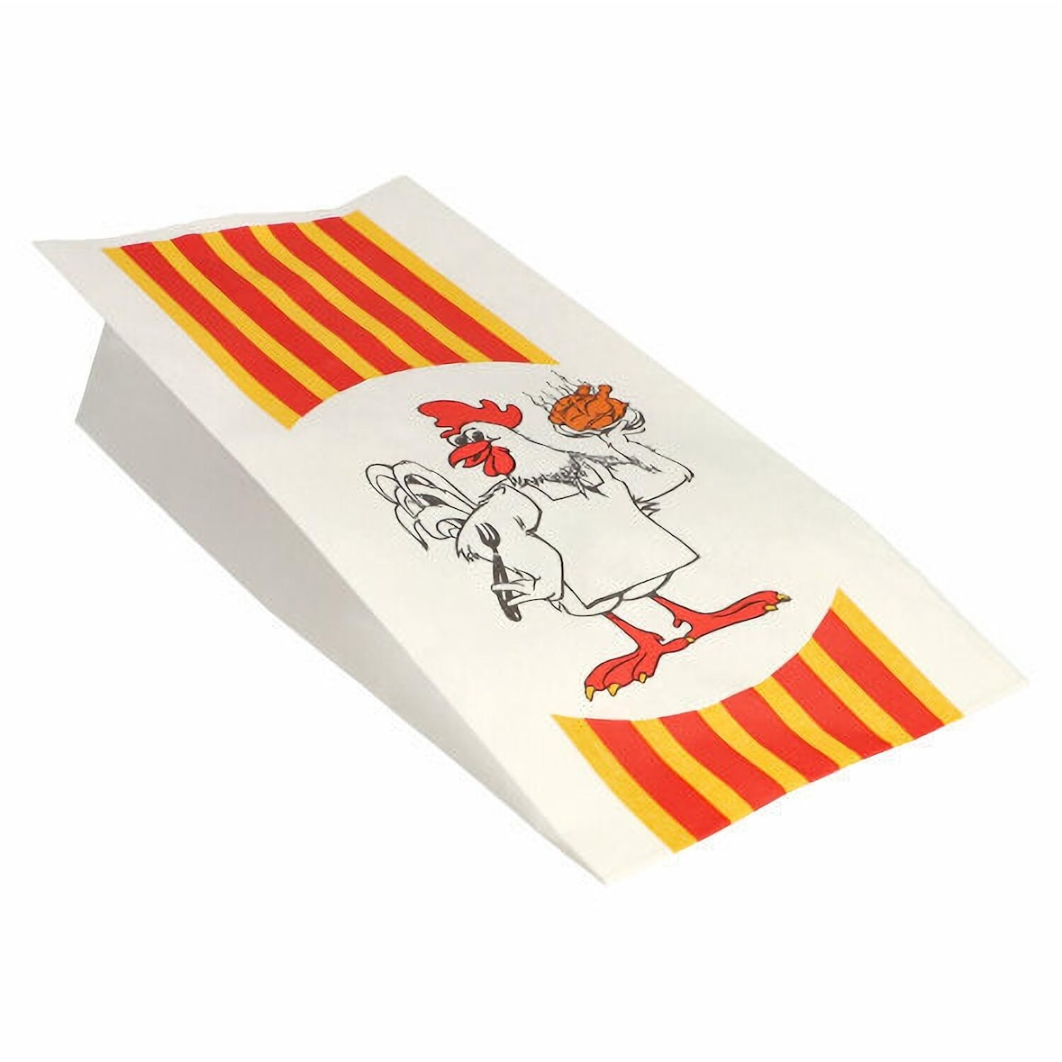 500x PAPSTAR Grillhähnchen Hähnchenbeutel Papier HDPE-Einlage 28x13x8cm