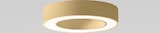 thumbnail of FLOR P/P Deckenleuchte – 30 W integrierte LED, 3000 K, Phasenanschnittdimmbar, gebürstetes Goldaluminium, Methacrylat-Diffusor – Gealuce