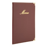 thumbnail of Securit® Menukaart A5 "Classic" - Bordeaux - Kunstleer - 4 zijden