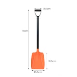 thumbnail of COSTWAY sneeuwschep, 111 cm lange sneeuwschep met ergonomische handgreep en aluminium handvat, lichtgewicht sneeuwschep