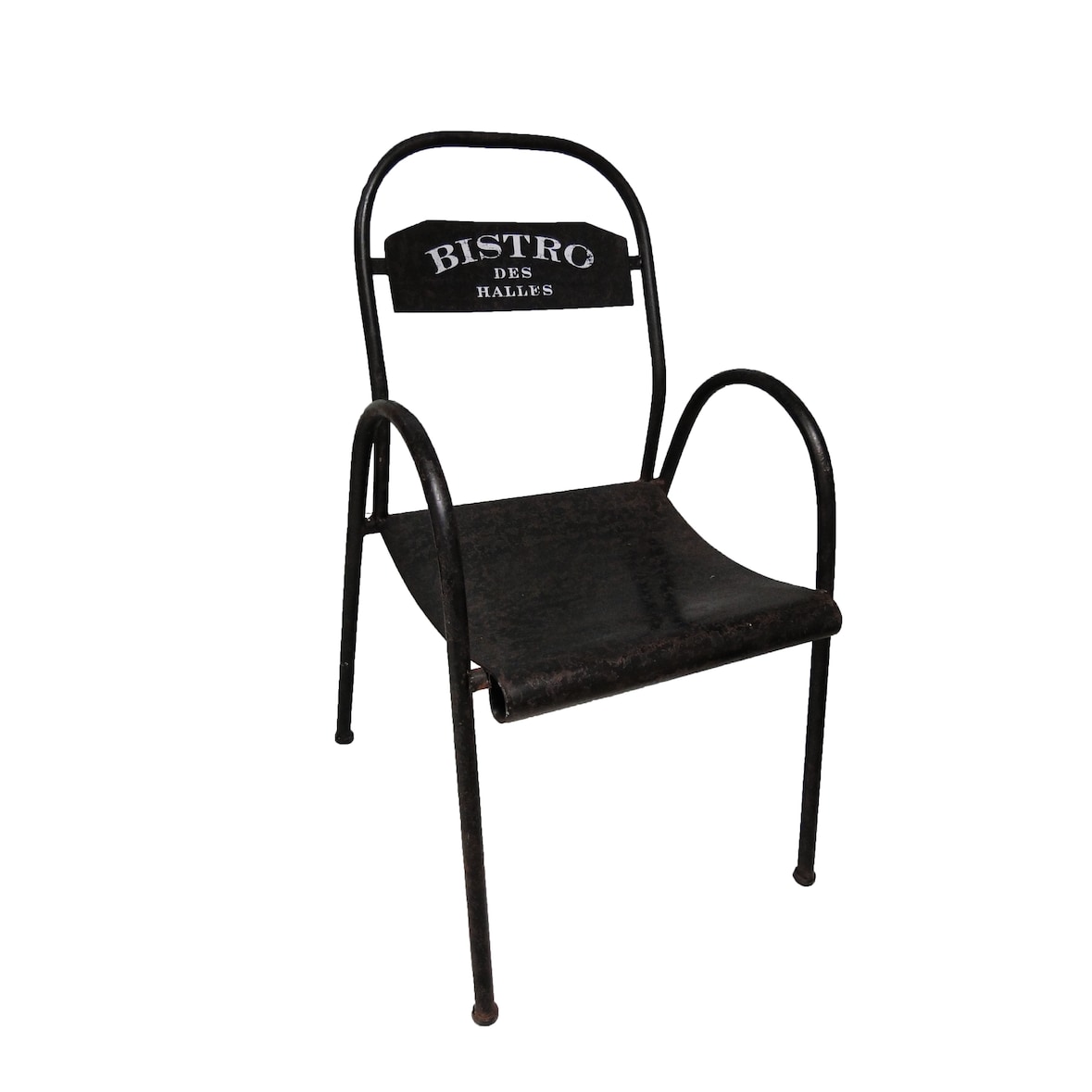 Chaise Bistro des halles noire - L50 X P58 X H88
