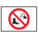 thumbnail of Schuhe ausziehen Schild Symbol A3 (297x420mm)