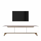 thumbnail of Dmora Mobile porta TV Dguidoli, Credenza da soggiorno, Armadio basso per TV, Base parete attrezzata, 180x35h49 cm, Bianco e Noce