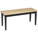 thumbnail of Sitzbank Kiefernholz Natur 102x36x45 cm für 2 Personen mit rutschhemmenden Fußpads, stabile Holzkonstruktion, modern für Küche Flur Esszimmer