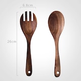 thumbnail of Dayshake Salatbesteck aus Holz 2-teilig - Luxuriöses Salatbesteck - Nachhaltiges Salatbesteck - Salatbesteck - Spülmaschinenfest