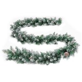 thumbnail of vidaXL Weihnachtsgirlande mit LED-Lichtern Grün 2,7 m PVC