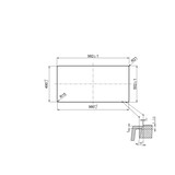 thumbnail of Blanco Silgranit Spülbecken mit Restebecken und Abtropffläche, Axia III 6 S-F, Weiß 990 x 500 mm, Hauptbecken rechts