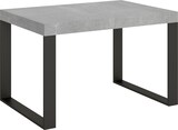 thumbnail of Ausziehbarer Tisch 90x130/234 cm Tecno Cemento Anthrazit Gestell