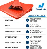 thumbnail of Abdeckplane 140 g/m² (3 x 4 m, Orange) wasserdichte Plane mit Ösen - Gewebeplane Schutzplane