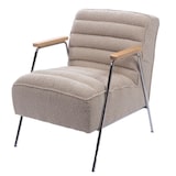 thumbnail of Fauteuil Hutch bouclette -  Crème / Ivoire Autre forme Tissu Amadeus 76.00x60.00 cm