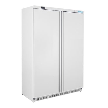 Frigorífico profissional de 2 portas, branco, refrigeração estática recirculada, 186 x 122 x 59 cm, com fechadura, 744L, Polar Série C CZ781