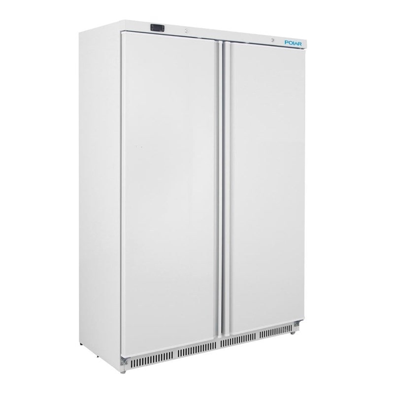 Frigorífico profissional de 2 portas, branco, refrigeração estática recirculada, 186 x 122 x 59 cm, com fechadura, 744L, Polar Série C CZ781