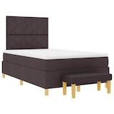 thumbnail of vidaXL Boxspringbett mit Kopfteil Dunkelbraun 200 x 120 cm Stoff