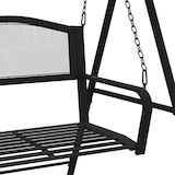 thumbnail of vidaXL Hollywoodschaukel 124 cm Schwarz Stahl