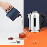 thumbnail of H.Koenig BOE50 Wasserkocher, programmierbar, 1,7 l, Edelstahl, 40 bis 100 °C, Silberfarben