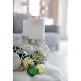 thumbnail of Adventskranz Milano, Edelstahl glänzend vernickelt, Ø 28 cm, für Stumpenkerzen ø 6 cm