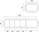 thumbnail of Ausziehbarer Cheftisch aus grauem Sicherheitsglas, lackiertem Metallgestell, modernes und vielseitiges Design – Modell OM/223/GR