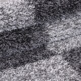 thumbnail of Teppich Hochflor Langflor Karo Kuschelig Waschbar Strapazierfähig Wohnzimmer Schlafzimmer Rund Grau 80x80 cm – WATZMANN von Kadima Design