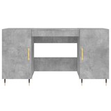 thumbnail of vidaXL Schreibtisch Betongrau 140x50x75 cm Holzwerkstoff