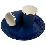 thumbnail of Pronappe 79212I 25x 20 runde Pappteller, 23 cm - Marineblau