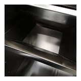 thumbnail of Poubelle snack en inox avec bac plastique (560 x 530 x 1230 mm)