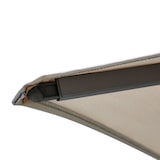 thumbnail of METRO PROFESSIONAL Sombrilla cuadrada, aluminio, 4 x 4 m, repelente al agua, humus/gris