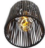 thumbnail of LED Lampenschirm Korboptik Hängeleuchte aus Kunststoffseil Terrasse Balkon 15cm
