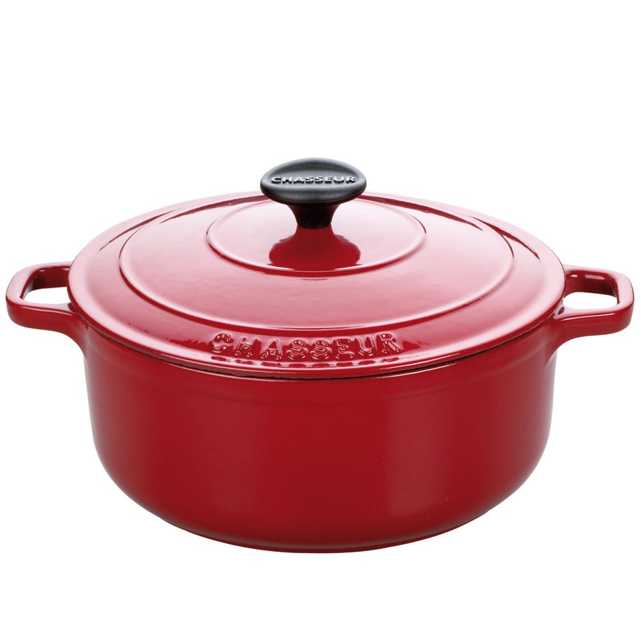 CHASSEUR Cocotte Ronde En Fonte émaillée 24cm Rubis Sublime puc472458