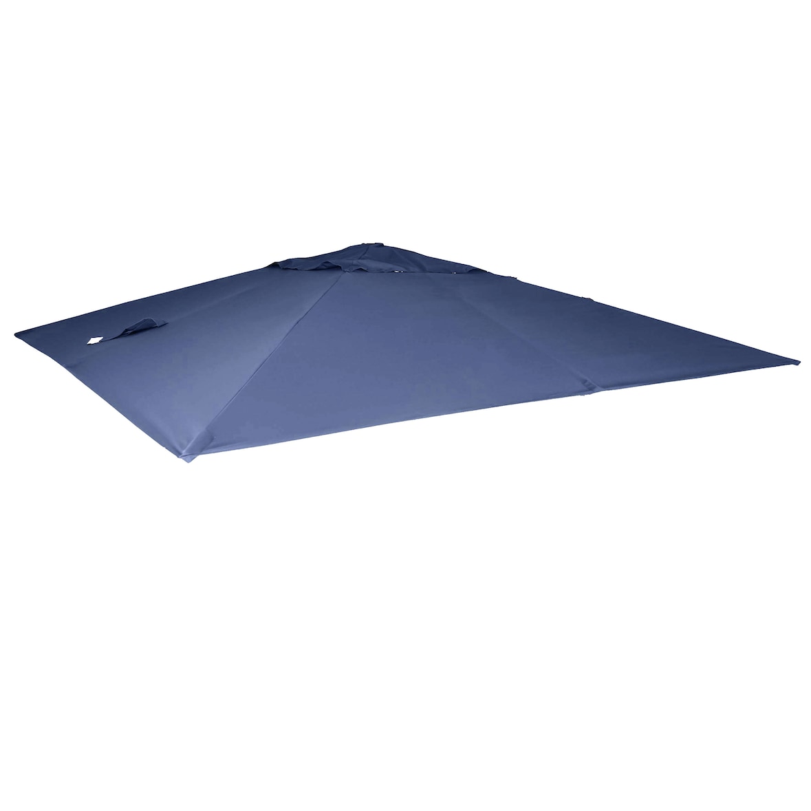 Cobertura de substituição para o guarda-sol de luxo HWC-A96, cobertura de substituição do guarda-sol, 3x3m (Ø4.24m) poliéster 2.7kg ~ azul
