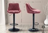 thumbnail of Barhocker Lazio Kunstleder bordeauxrot/schwarz