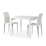 thumbnail of MEYER Tavolo Da Pranzo Moderno Di Design Allungabile A Libro Frassinato 90x90/180 colore Bianco
