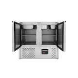 thumbnail of Mesa refrigerada para preparación de ensalada, 2 puertas, tapa abatible, acero inoxidable, 85x90x70 cm, GN1/1, 240 L, EASYLINE 10017 Vaiotec
