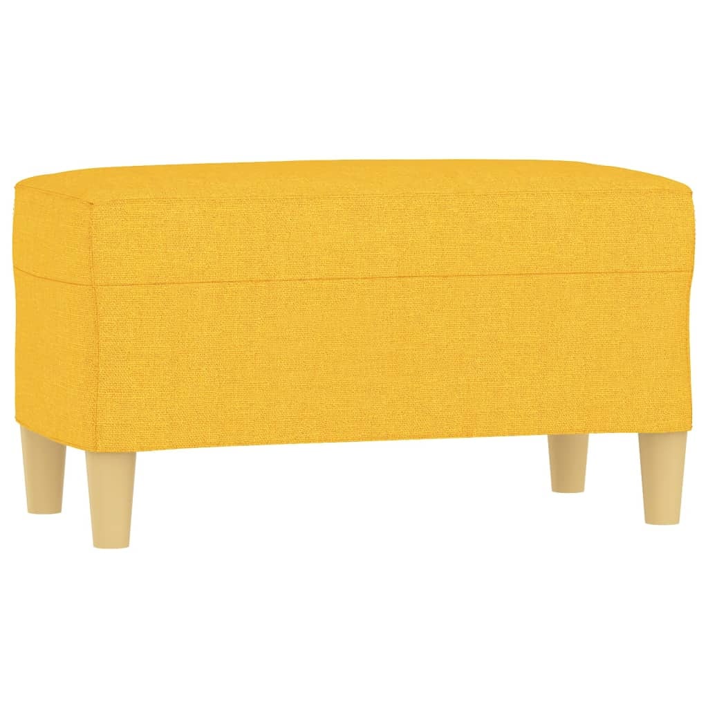 Helloshop26 - Bank/Sitzbank 70 x 35 x 41 cm hellgelber Stoff 02_0010453