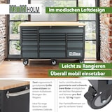 thumbnail of Werkstattwagen Deluxe XXL Anthrazit unbestückt 160 x 91 cm 20 Schubladen Werkbank Sideboard