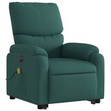 thumbnail of vidaXL Elektrischer Massagesessel mit Aufstehhilfe Dunkelgrün Stoff