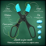 thumbnail of La Croquetera - Set mit multifunktionalem Utensil mit 4 austauschbaren Formen und 20 Aufbewahrungstabletts für Kroketten in Türkis