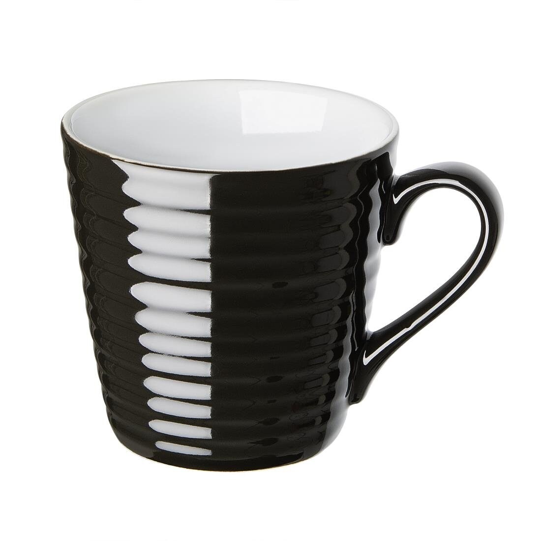 Mugs Aroma Olympia Café noirs 340ml (lot de 6)
