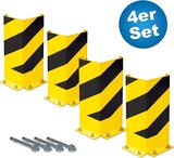thumbnail of 4x Anfahrschutz, 400 mm hoch, Schenkelbreite 160 mm, Stahlprofil mit Sicherheitskantung, kratzfest kunststoffbeschichtet in gelb/schwarz