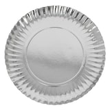 thumbnail of MONOUSO - Pappteller Rund Silber 35cm (5 Stück)